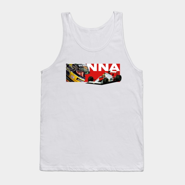 Ayrton Senna MP4 Tank Top by F1LEAD